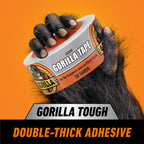 Gorilla Heavy Duty Duct Tape, Silver, 1.88 in x 10 yd, 1-Pack