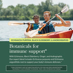 Gaia Herbs Quick Defense - Fast-Acting Immune Support Supplement* - Echinacea, Black Elderberry, Ginger & Andrographis - 20 Vegan Liquid Phyto-Caps (10 Servings)