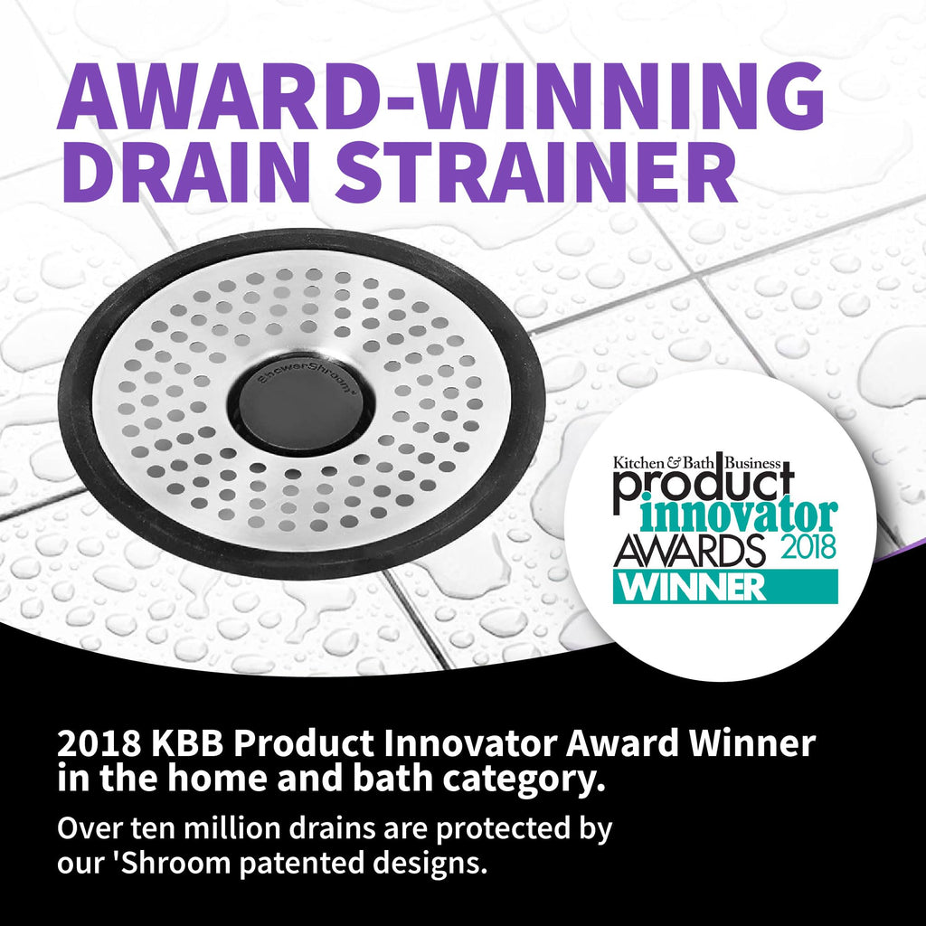 ShowerShroom SHSULT755 Ultra Revolutionary Shower Hair Catcher Drain Protector, No Size, Stainless