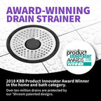 ShowerShroom SHSULT755 Ultra Revolutionary Shower Hair Catcher Drain Protector, No Size, Stainless