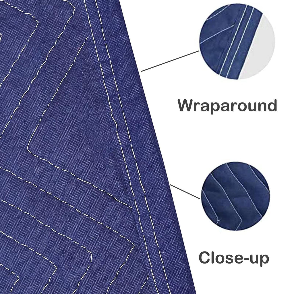 6 Pack 40x72 In Moving Blankets Heavy Duty Thick Furniture Shipping Blankets for Protecting Professional Quilted Shipping Furniture Pads