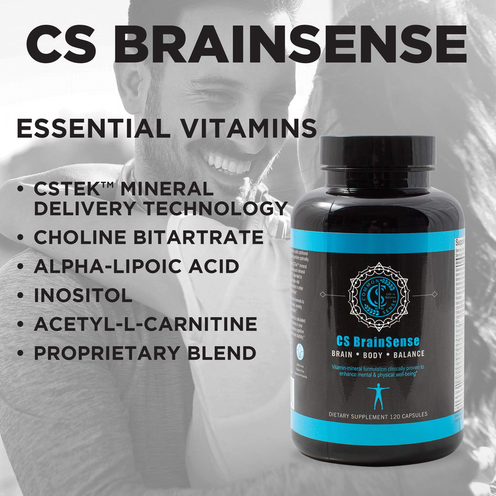 BrainSense Mood Stabilizer & Brain Supplement - Enhance Mood, Mental Clarity, Brain Booster & Cellular Health - Nootropic Supplement & Micronutrients For Brain Fog By CommonSenseWW, 120 Capsules