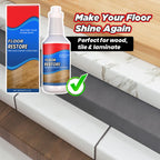 ROVIA Floor Restore Cleaner - Floor Restorer & Polish for Tile, Shine Wood, Laminate, Vinyl, Bamboo - Flooring Protection Agent (2 pcs)