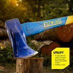 Estwing 8 lb Wood Splitting Maul with 36-Inch Fiberglass Handle - Forged Head Hardened to 50–55 HRC, Heavy-Duty Log Splitter, Model #62374