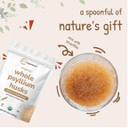 Micro Ingredients Organic Whole Psyllium Husks, 3lbs | Daily Soluble Fiber Supplement with Prebiotics | Psyllium Husk Sourced from India | Non-GMO, Keto Friendly, Vegan