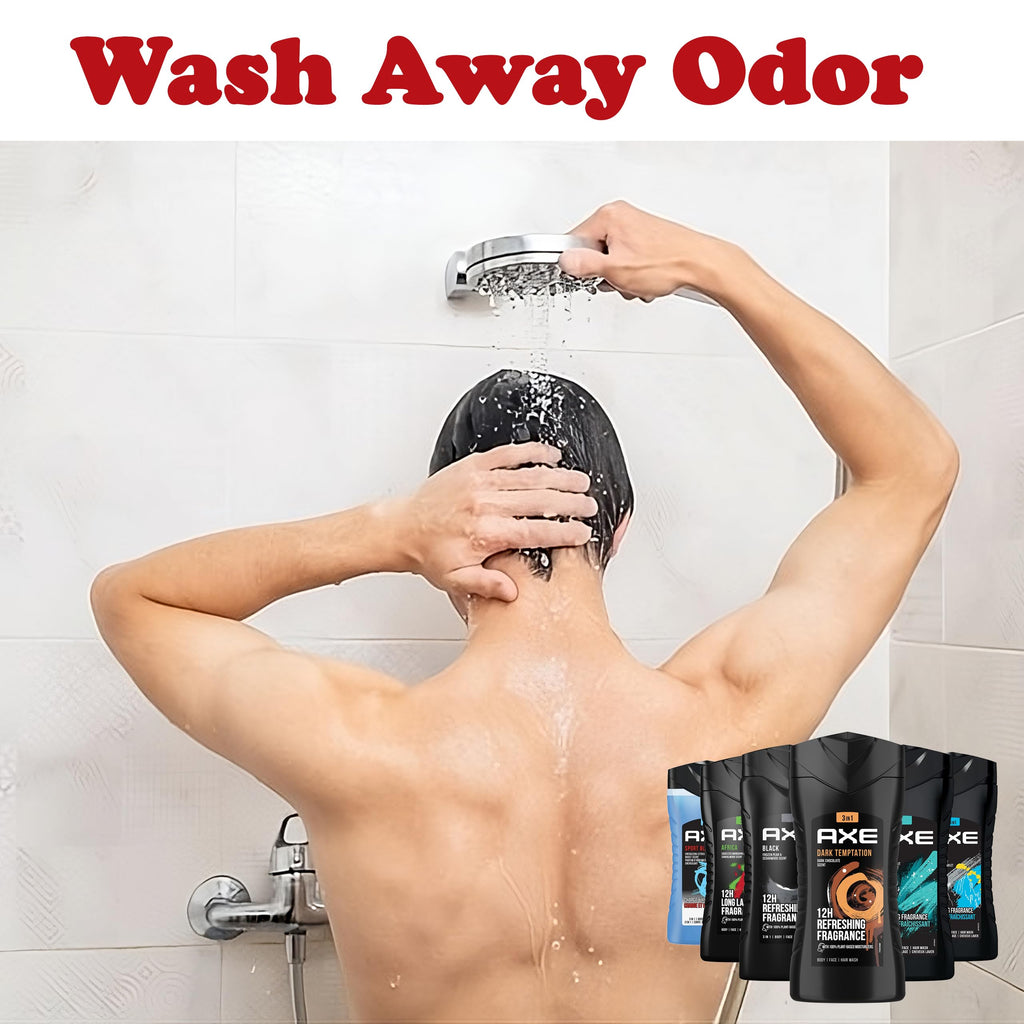 AXE Men's Body Wash Variety Set, 6 Pack, Assorted Scents, 3-in-1 Body, Face and Hair Wash, 8.5 Oz. Each