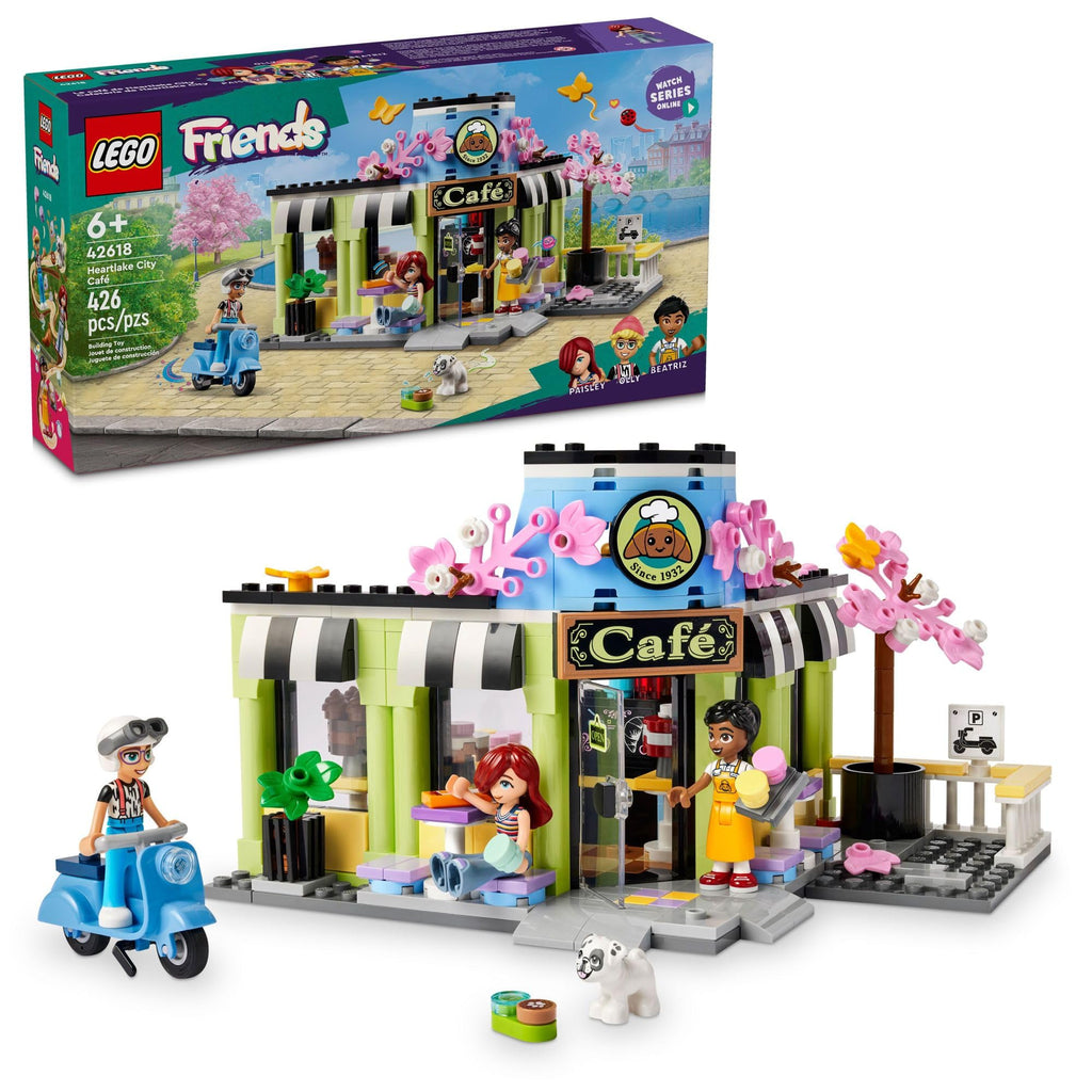 LEGO Friends Heartlake City Cafe Building Toys - Pretend Play Toys Figures & Playset for Kids, Girls & Boys, Ages 6+ - Imaginative Play W/Mini Dolls - Birthday Gift Idea - 42618