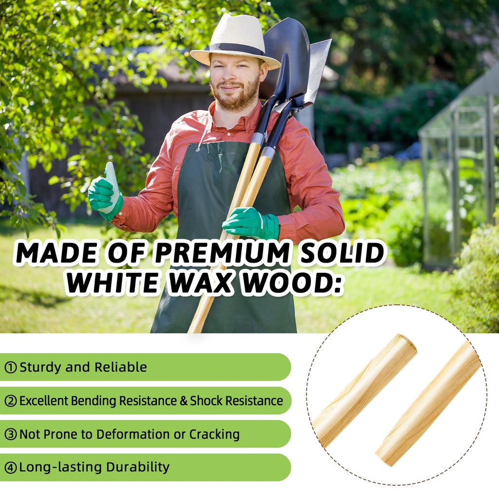 48" Wooden Shovel Handle Replacement for Garden