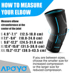 APOYO Elbow Brace for Tendonitis and Tennis Elbow, Elbow Compression Sleeve, Elbow Brace for Women and Men w/ Adjustable Strap for Tennis Elbow Relief, Weightlifting, Arthritis, Workouts, Reduce Joint Pain During Fitness Activity (Purple, Large)