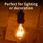 runquiz Round Edison Light Bulbs,G25 2200k LED Globe Light Bulbs,Warm Yellow Amber Light Bulbs,Pastel Low Watt Spiral Filament Edison Bulb 4W=40Watt,Vintage Old Fashioned Retro Filament Light Bulb
