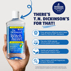 T.N. Dickinson's Witch Hazel Astringent for Face and Body, 100% Natural, 6 Count