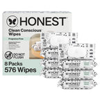 The Honest Company Multi-Use Baby Wipes, Pattern Play, 576 Count