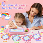 BABLOCVID Magnetic Drawing Board for Toddlers Girl Toys Doodle Board Pad