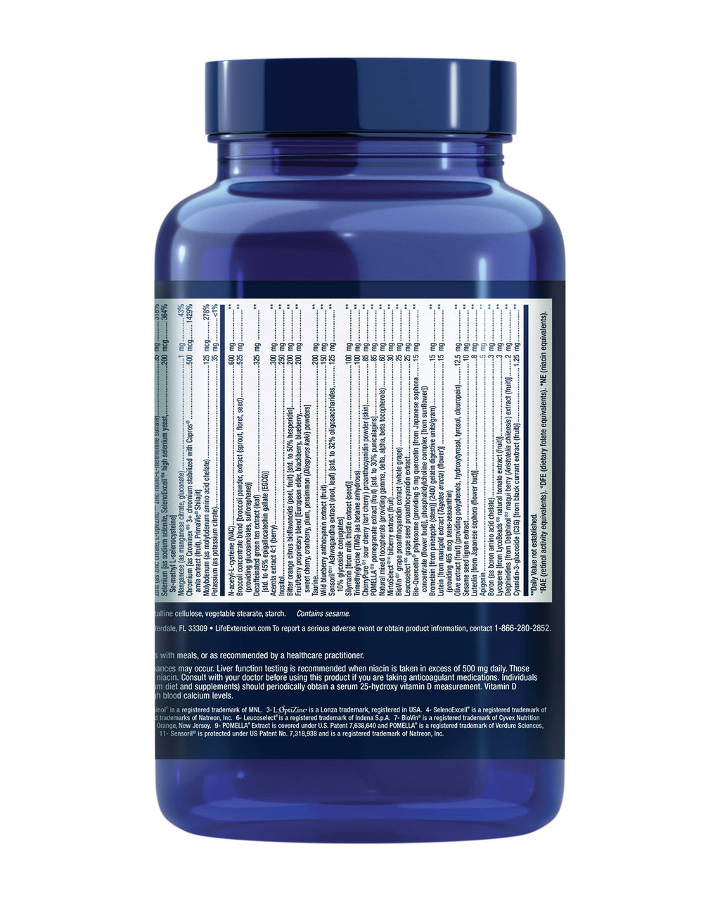 Life Extension Mix™ Capsules Without Copper, high Potency, Advanced Vitamin, Mineral, Fruit & Vegetable Formula, Vitamin B, C, D, E, for Whole-Body Health, Healthy Aging, Gluten-Free, 360 Capsules