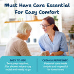 Body Wipes for Adults Bathing No Rinse 100pc XL - Ultra Thick Shower Travel Wipes for Personal Cleansing & Hygiene Essentials, Elderly Care, Incontinence Disposable Washcloths for Women Men