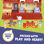 Bluey Toy House Playset, Mega Bundle Family Home & BBQ Playhouse Toys, Bluey, Bingo, Bandit, Chilli, House Playset for Toddlers 3-5, Amazon Exclusive