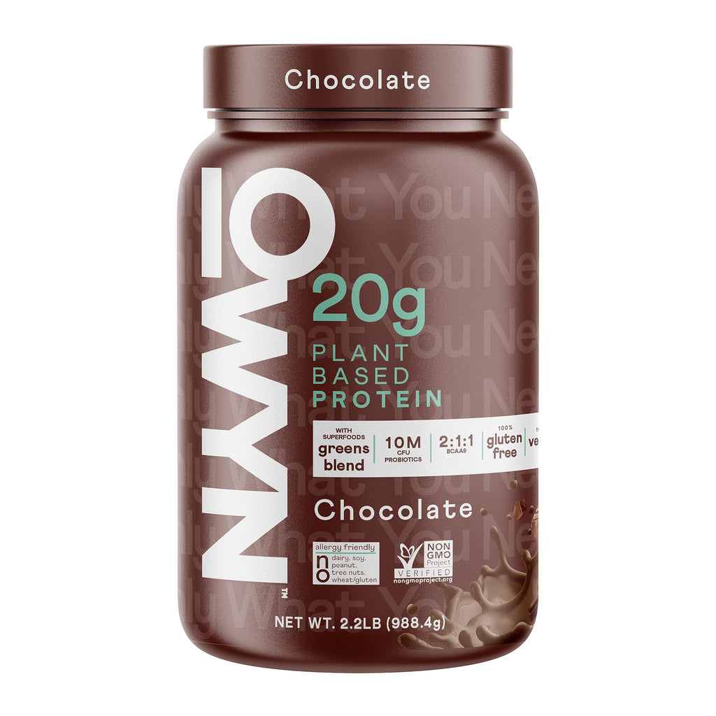 OWYN Only What You Need Chocolate Flavored Protein Powder, 20g Protein, 4g Sugar, 3g Fiber, Dairy Free, Plant Based Protein Powder, 2LB