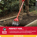 Garden Weasel Rotary Hand Cultivator Tiller for Aerating Weeding Planting