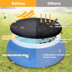 SAFANA 6ft Inflatable Pool Covers for Above Ground Pools [ Cover Diameter: 6ft ] Round Pool Cover for Inflatable Easy Set Pool with Elastic Band, Swimming Pool Windproof Dustproof