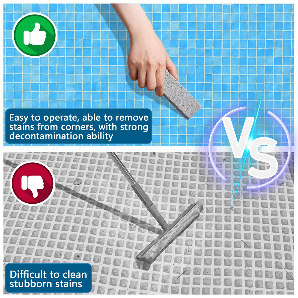 Adnee 20 Pcs Pools Pumice Stone - Pool Cleaning Block Swimming Pumice Pool Tile Stone for Pools & Spa Tile, Grout & Concrete Cleaning