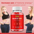 IDEAL PERFORMANCE Gluco Off Gummies, GlucoOff Gummy Reviews (3 Pack)