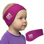 Earvolution Original Ear Band-It Swimming Headband, American Brand, Doctor-Invented - for Kids & Adults - Sensory-Friendly - Keep Ears Dry & Prevent Swimmer's Ear, Holds Earplugs In, (Magenta - Small)