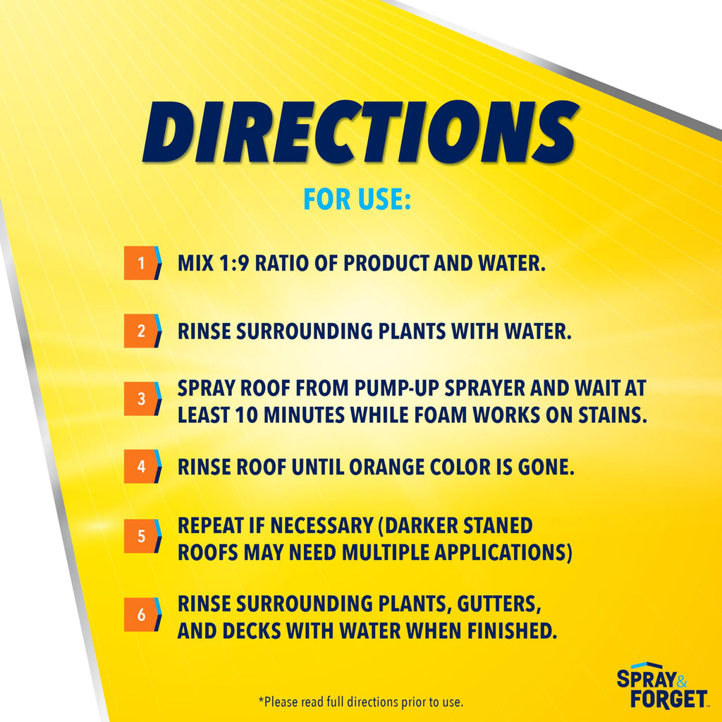 Spray & Forget 1-Gallon Concentrated Roof Cleaner