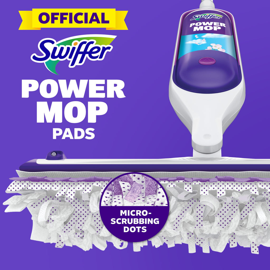 Swiffer PowerMop Multi-Surface Mopping Pad Refills, Made by Swiffer, for Floor Cleaning, 11 Count (Pack of 3)