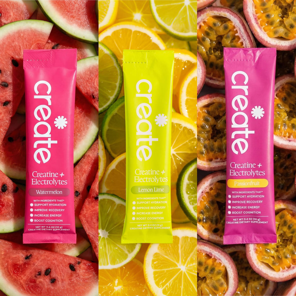 Creatine Pack Create Creatine + Electrolytes Mix - Creatine Monohydrate Stick Packs ...