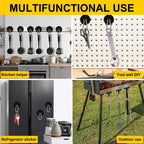 DIYMAG Magnetic Hooks,Black 4 Pack 150LBS Heavy Duty Magnet Hooks