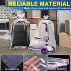 5 Pack 40” x 58” Extra Large Clear Plastic Storage Bags for Luggage Cover