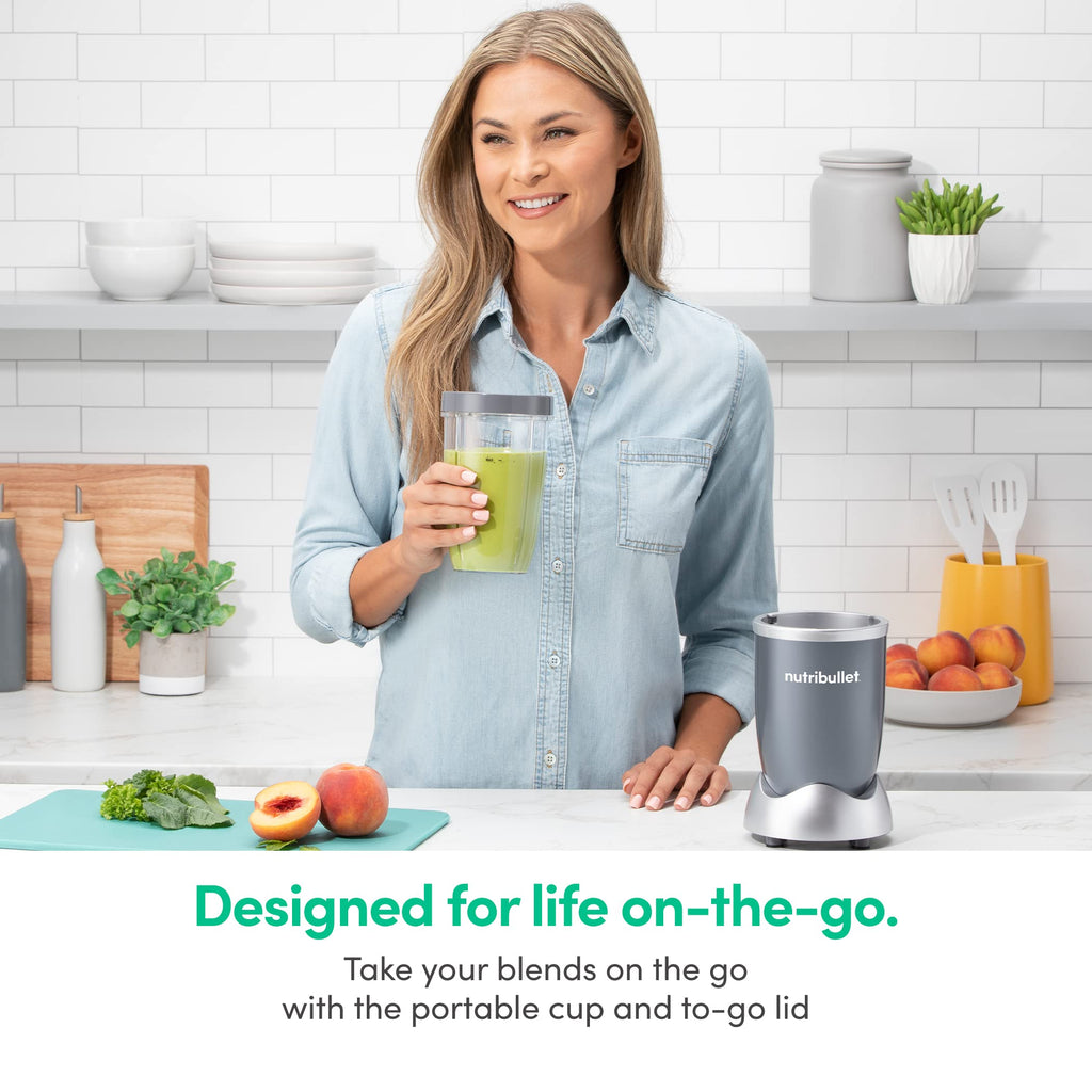 nutribullet Personal Blender, 600W, 24oz Cup, 18 oz Cup, NBR-0601WM