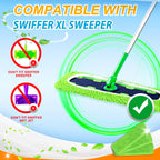 Yicotira Reusable Microfiber Mop Pads for Swiffer XL - 4 Pack XL Dry Sweeping Cloths & Wet Pads Refills - X-Large Heavy Duty Mopping Cloths for Floor Mopping and Sweeping (Mop is Not Included)