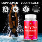 Jelly Thin Weight Management Gummies, Official Jellythin Gummys with All Natural Ingredients, Advanced Jelly Thin Health and Wellness Support Maximum Strength Formula Multivitamin Blend (60 Gummies)