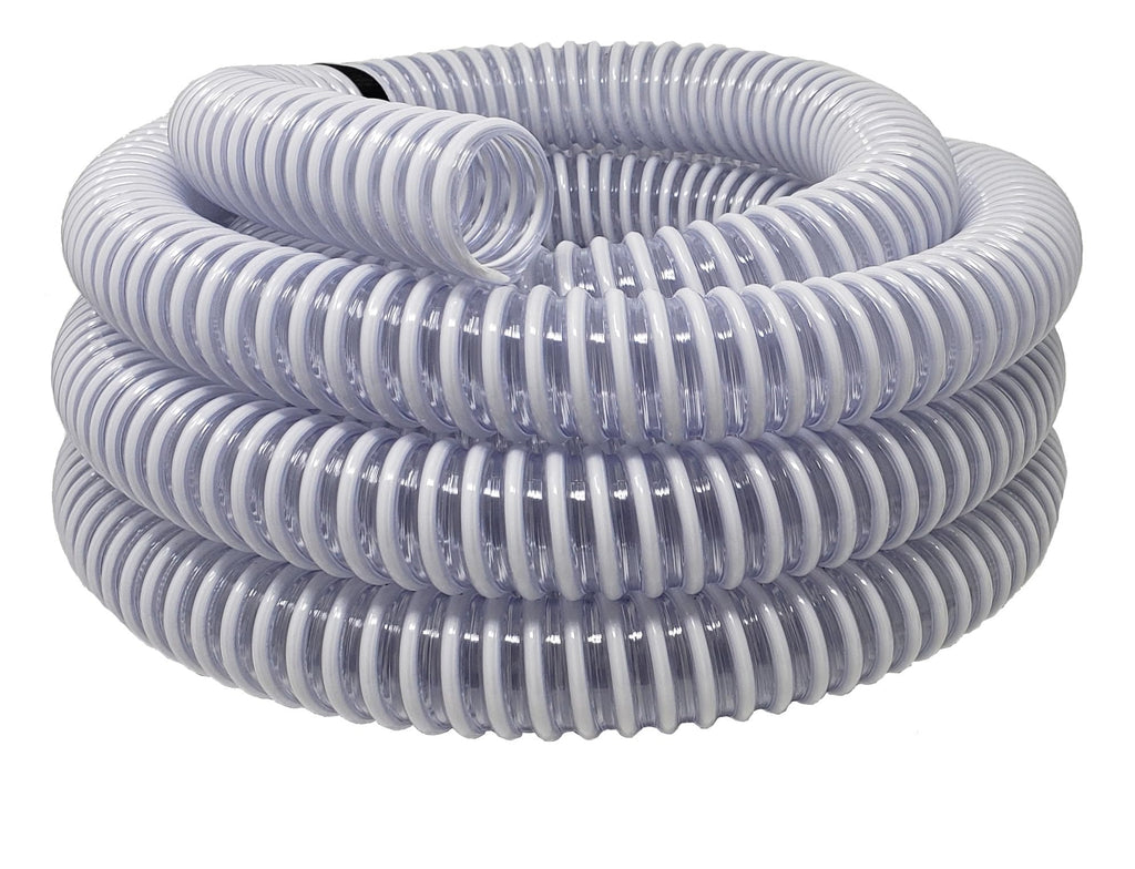 Sealproof 1.25" (32mm) Pool Filter Pump Connection Hose for 1-1/4 Inch Above Ground Pools and Intex Systems, 20 FT Premium Quality PVC Made in USA | Cut to Desired Length, Includes 4 Hose Clamps
