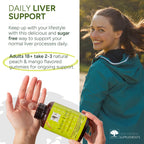 New Nordic Active Liver Gummies, Milk Thistle, Artichoke & Turmeric Supplement, Natural Peach & Mango Flavor, Sugar Free & Vegan, 60 Count (Pack of 3)