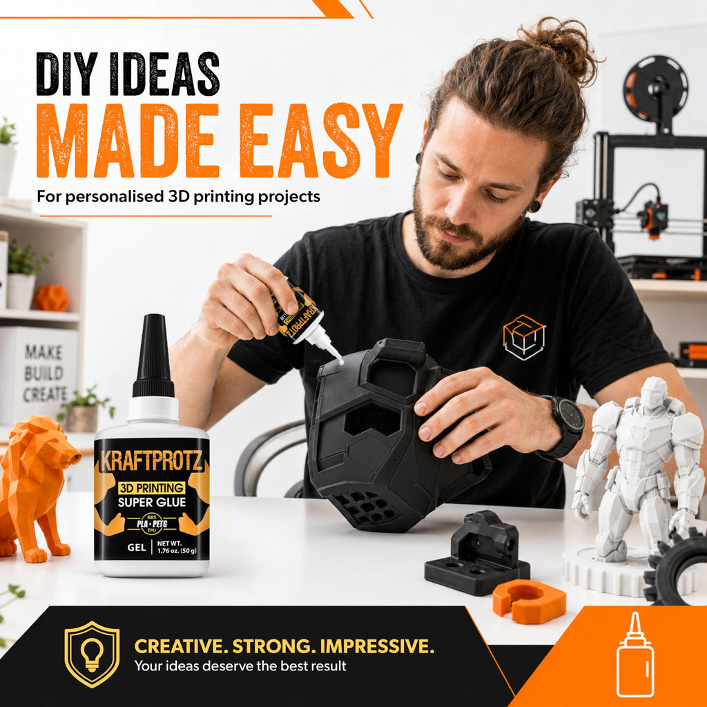 3D Printing Super Glue Liquid 1.75 oz - PLA ABS PETG TPU Instant Adhesive
