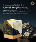 Manna Vitality Shilajit Resin Sachets | 500mg Himalayan Shilajit | 88% Fulvic Acid | Energy, Stamina, Mental Clarity, Hormonal Health & Vitality | 30 Count