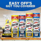 Easy-Off Fume Free PRO size Oven Cleaner Foam, Removes Grease & Burned-On Food, For Ovens, Air Fryers & More 24oz (2-count)
