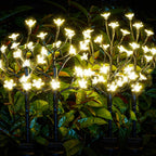 IUEECEN Solar Garden Lights Waterproof, Sola Lights Outdoor Decorative 4Pack,80Led Solar Powered Flowers Garden Decor,Fairy Lights for Yard,Pathway,Outside Decorations,Gardening Gifts for Women Mom