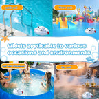 ODJSY Pool Chlorine Floater,7.5" Diameter Floatation Device can accommodate 3" Tablet Chemical Dispenser,Applicable to Swimming Pools, Spas, Hot Tubs (White Bear)