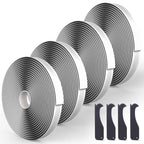 Black Butyl Seal Putty Tape - 1/8" x 3/4" x 30 ft (4-Pack) - Camper/RV Window Repair, EPDM Rubber Roof Pipe Patching, Pool & Boat Sealing