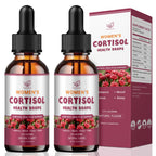 （2 Pack）Cortisol Manager Liquid Drops, Cortisol Supplements for Women, with magnesium ashwagandha, rhodiola rosea,l-theanine,Phosphatidylserine-Promote Relaxation and Support Mood- 30 Day Vegan Supply