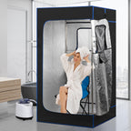 BOCHPOWER Portable Sauna Box, 3.0L Steamer, Remote Control, Folding Chair, 9 Levels (Full Size)