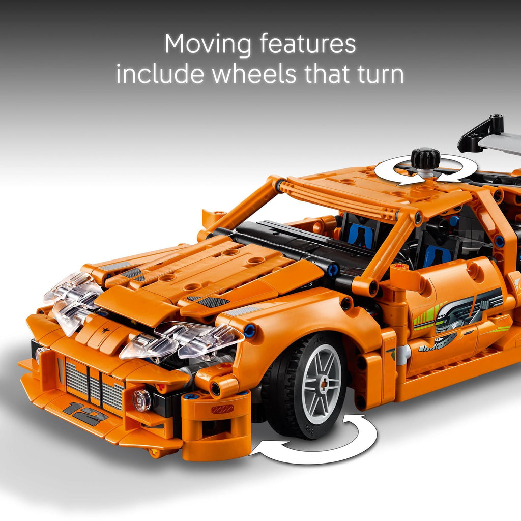 LEGO Technic Fast and Furious Toyota Supra MK4 Building Kit- Toy Car for Kids, Boys, and Girls, Ages 9+ - Creative Gift for Fast and Furious Car Fans - Realistic Engineering Details - 42204