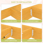 50 pcs 2x8 Joist Hanger,LU28 20 Gauge Galvanizing Face Mount Joist Hangers for Wood,Hurricane Tie for Rafter Fits Truss Connectors Rafter Hangers 2x8 Great for Floor Deck and Ceiling Joists