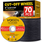 VOISEN 4 1/2 Cut Off Wheel,70 PCS Angle Grinder Cutting Disc 4-1/2" x 1/21" x 7/8" Thin Metal & Stainless Steel Cutting Wheel,Grinder Blades Professional Fast Cutting Disc