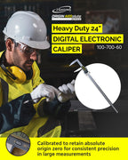 iGAGING Absolute Origin Heavy Duty 24" Digital Caliper, IP54 Electronic, SPC/USB Output Port, Inch & Metric Modes, Case, Manual, Battery