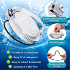 ComfyKit Pool Pump Lid and O-Ring Replacement Compatible with Hayward Power-Flo SPX1500D2A, Clear Pump Strainer Cover for Above Ground Pool Pump