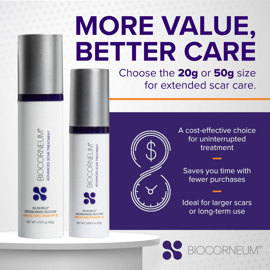 Advanced Scar Treatment with Silishield® & SPF 30 20g – Silicone Scar Gel for Surgical Scars & Keloids – Scar Cream for Old or New Scars – Surgeon Recommended – Safe for Adults & Kids – Made in USA